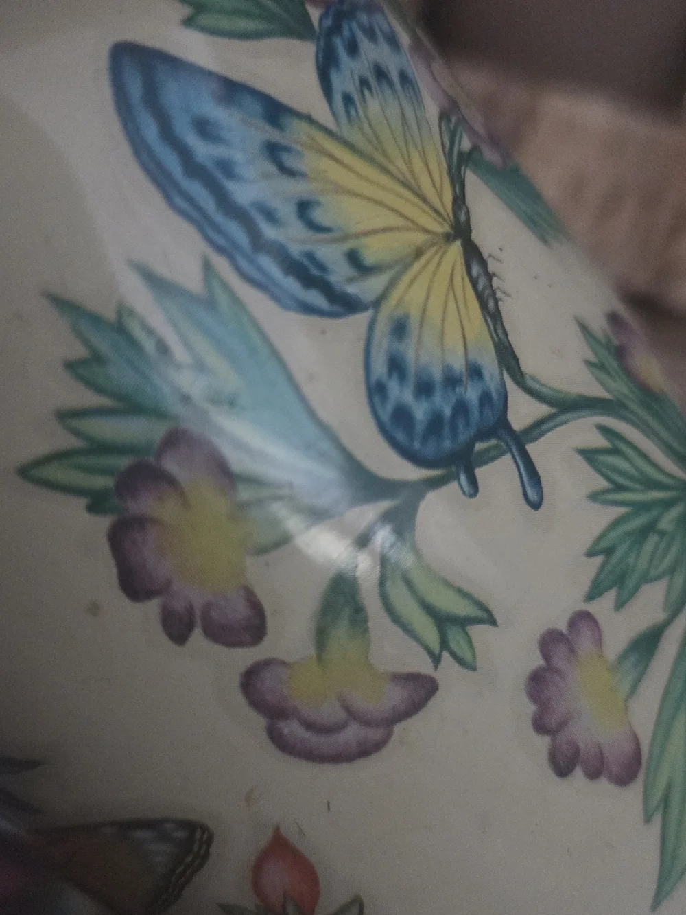 Vintage Butterfly Floral Tin Container with Lid – Made in England – Daher Tin